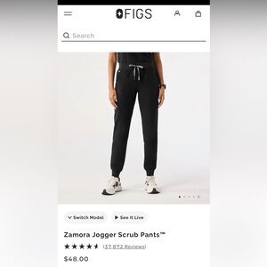 FIGS Zamora Scrub Jogger - XS petite - turquoise